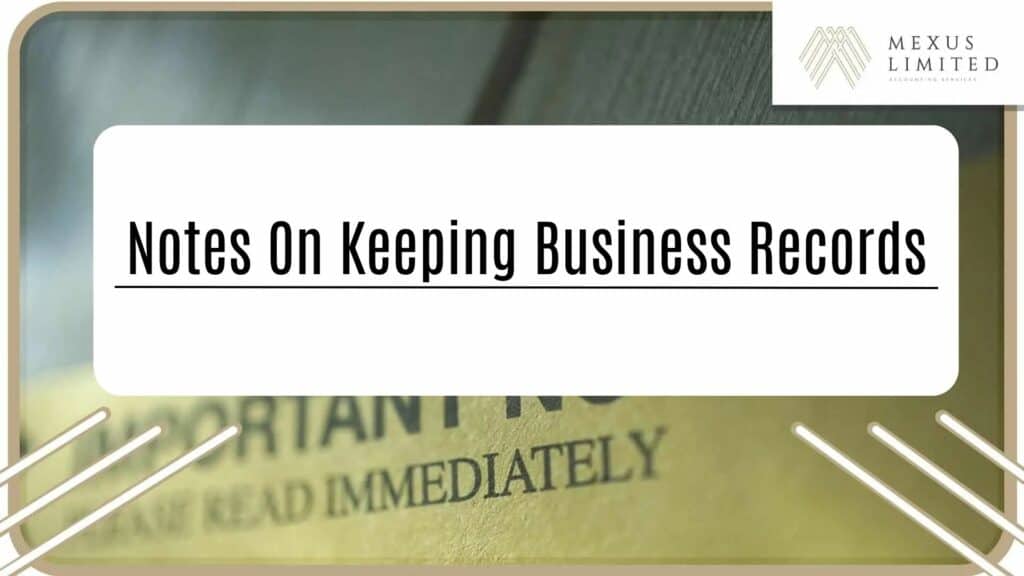 Notes on Keeping Business Records