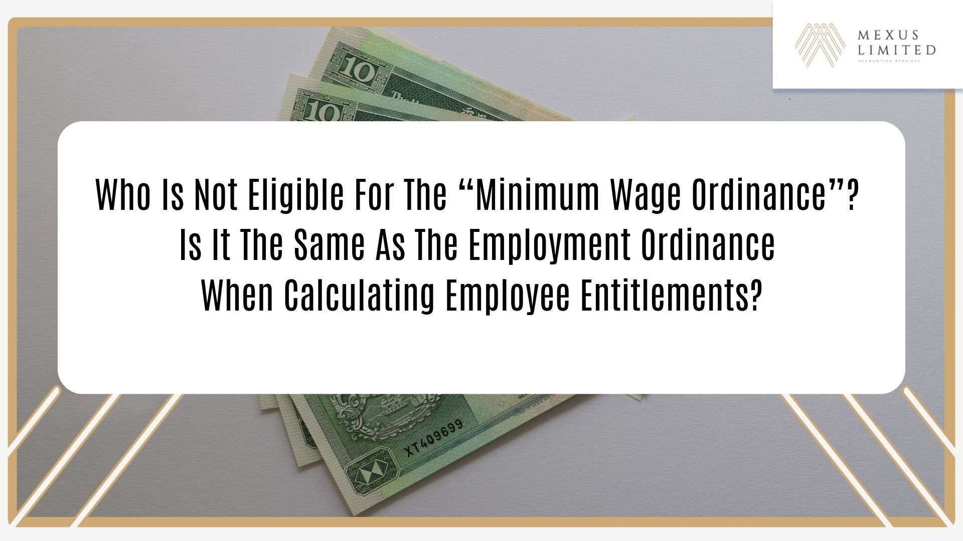 Who is not eligible for the minimum wage ordinance is it the same as