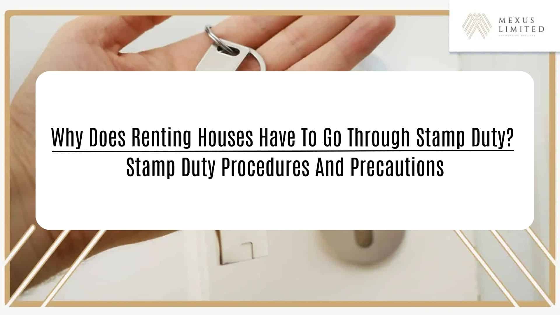 Why does renting houses have to go through stamp duty? Stamp duty